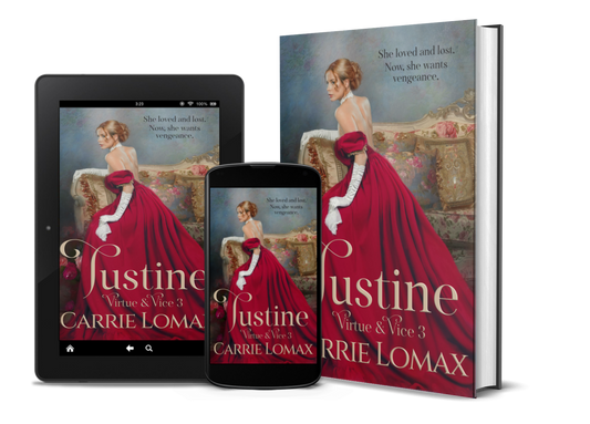 Justine: A Steamy Victorian Romance (Virtue & Vice Book 3) Signed Paperback & eBook bundle